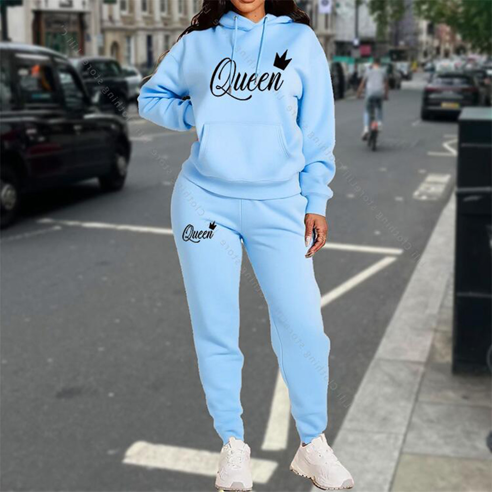 Streetwear Brand Tracksuit - Костюм спортивный женский: худи и брюки,