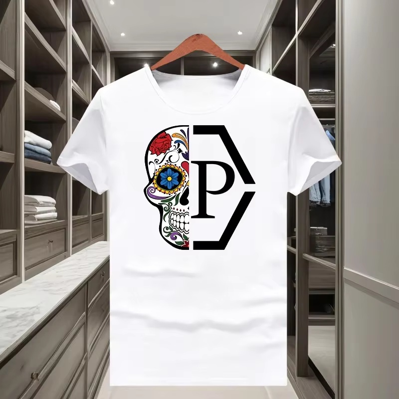 Streetwear Brand With Flowers - Классическая модная футболка с принтом «Половина