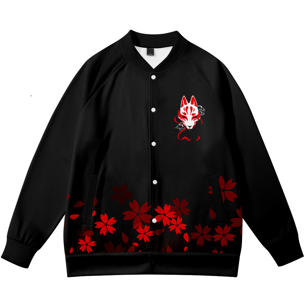 Streetwear Brand With Flowers - Пальто аниме цветок лиса 3D печатная