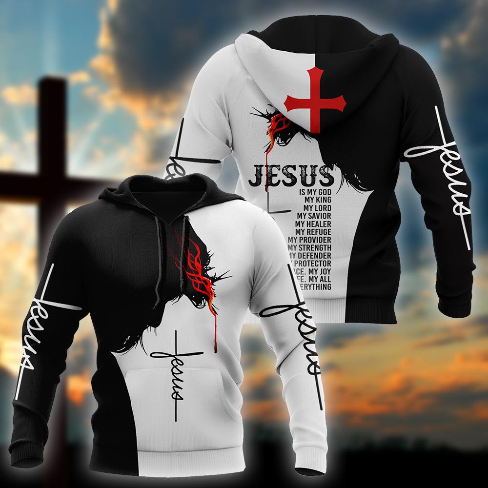 Streetwear Brand Tracksuit - Осенние брендовые толстовки с татуировкой Иисуса,