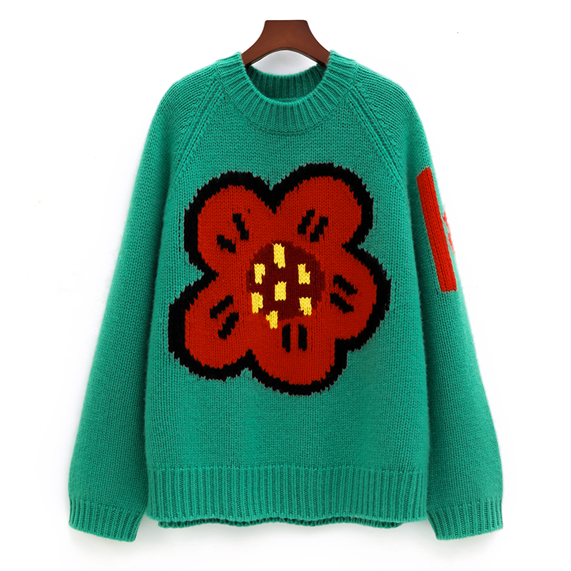 Женский свитер из 100% чистого – обзор и цена Streetwear Brand With Flowers