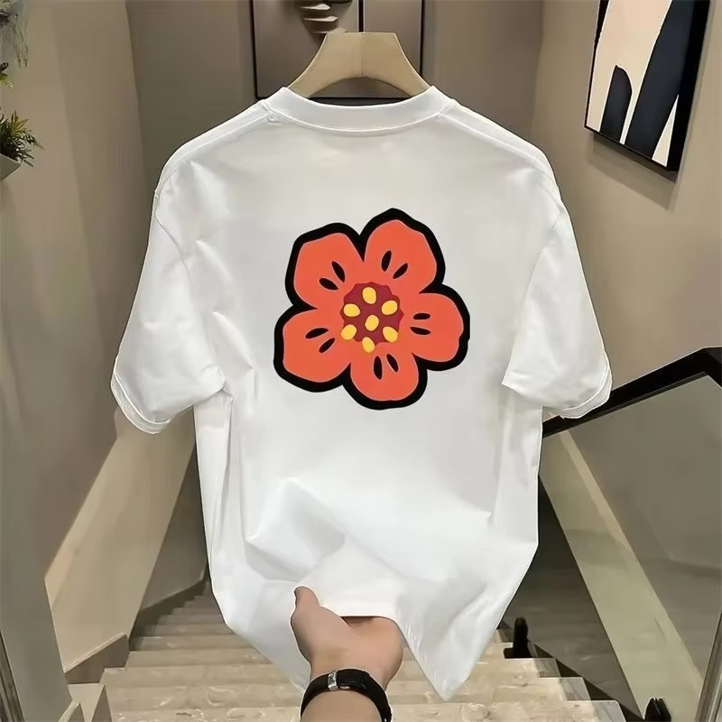 Футболка унисекс с мультяшным  – обзор и цена Streetwear Brand With Flowers